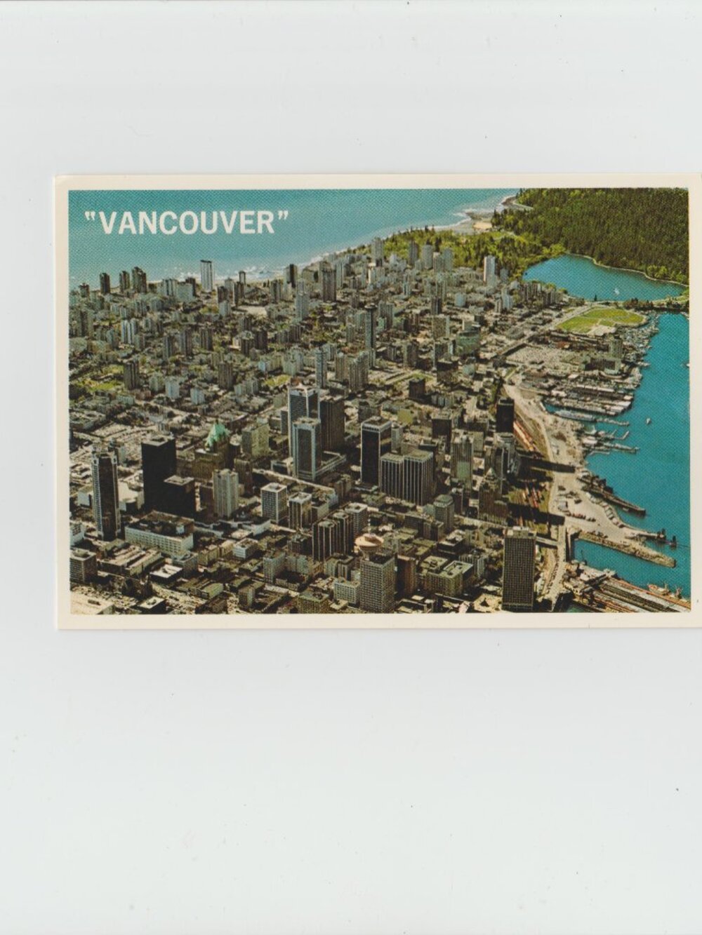 Vintage Postcard - City Of Vancouver Aerial Photograph Postcard